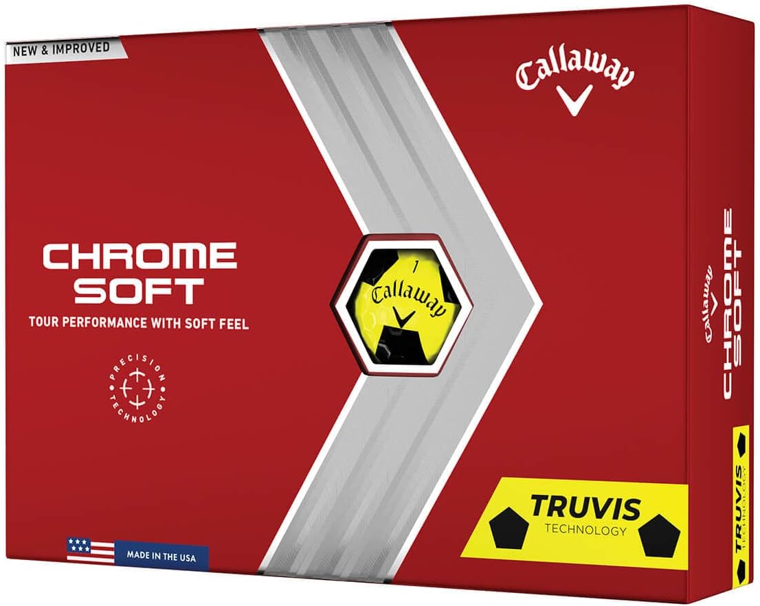 Golf 2022 Chrome Soft Golf Balls (True Track (Red/Blue)
