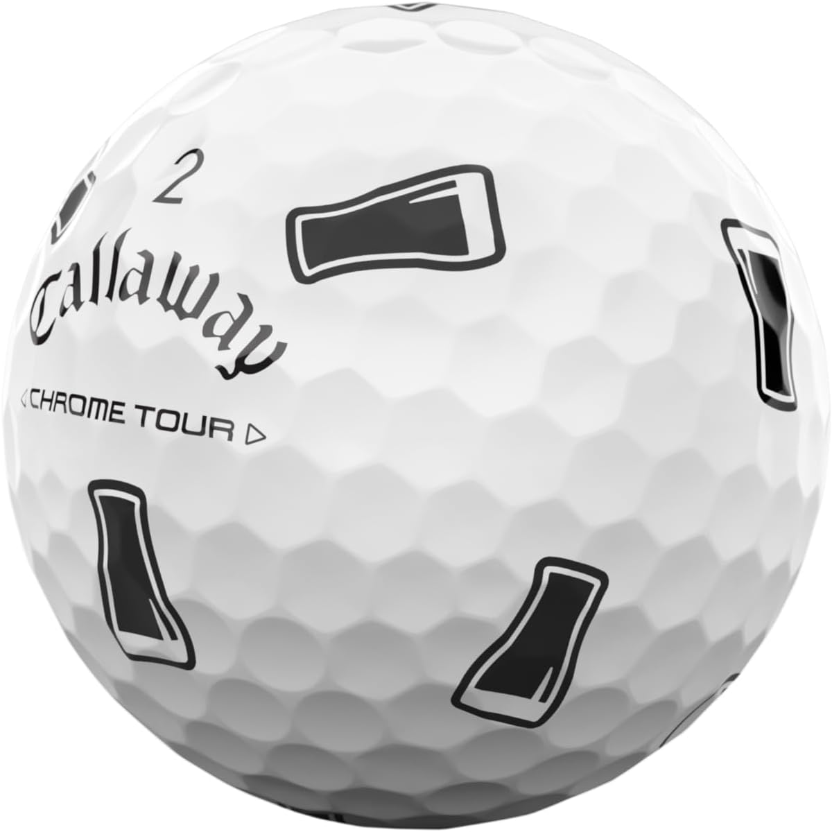 Callaway Chrome Tour Golf Balls: Hyper Fast Core, Triple Track Alignment, Tour Performance