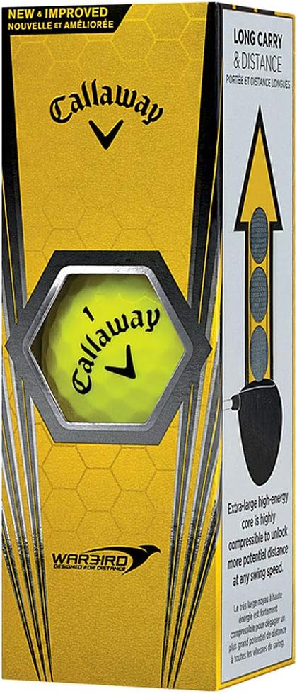 Callaway Warbird Golf Balls: Maximum Distance, High Speed, Enhanced Feel