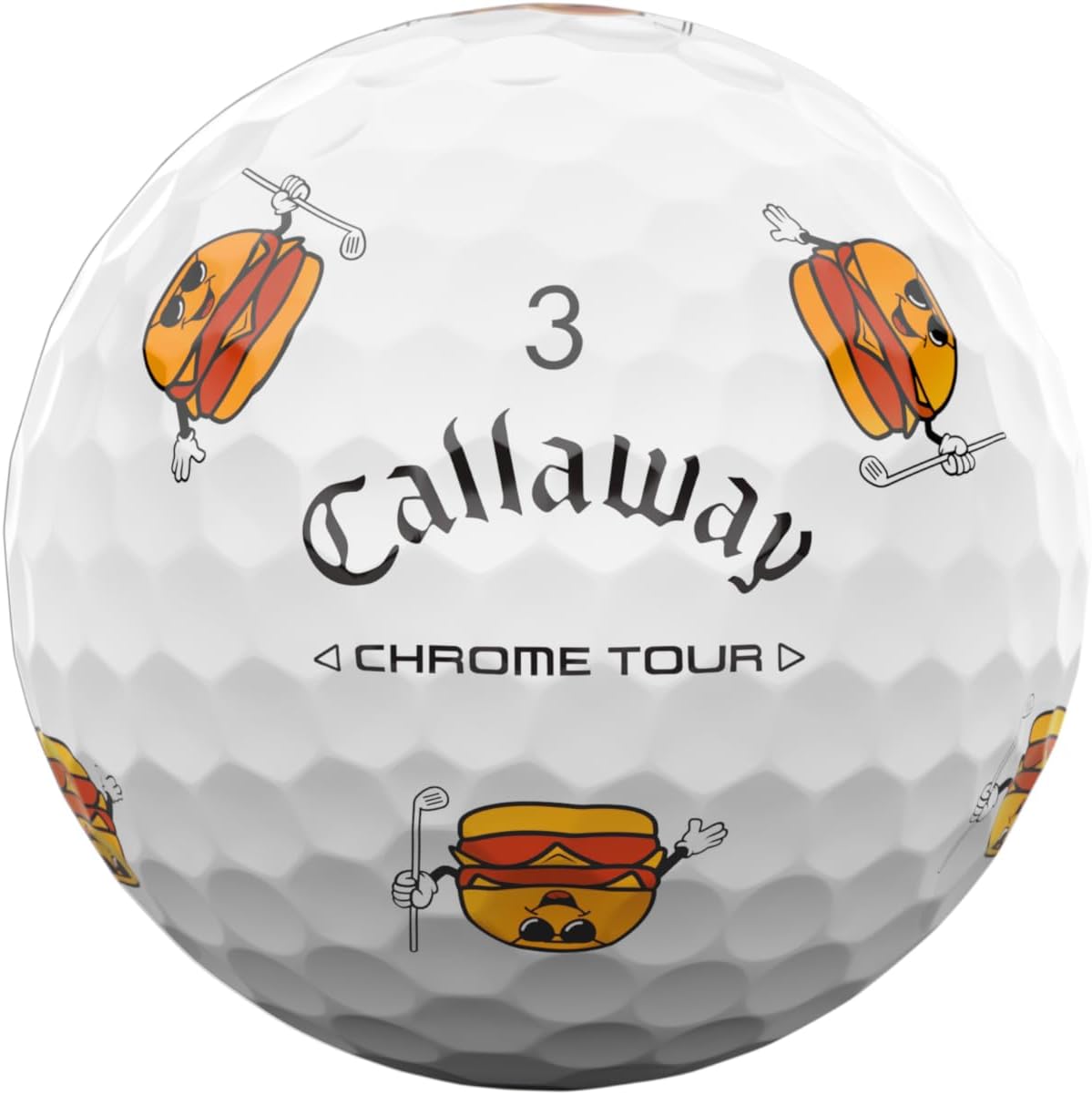 Callaway Chrome Tour Golf Balls: Hyper Fast Core, Triple Track Alignment, Tour Performance