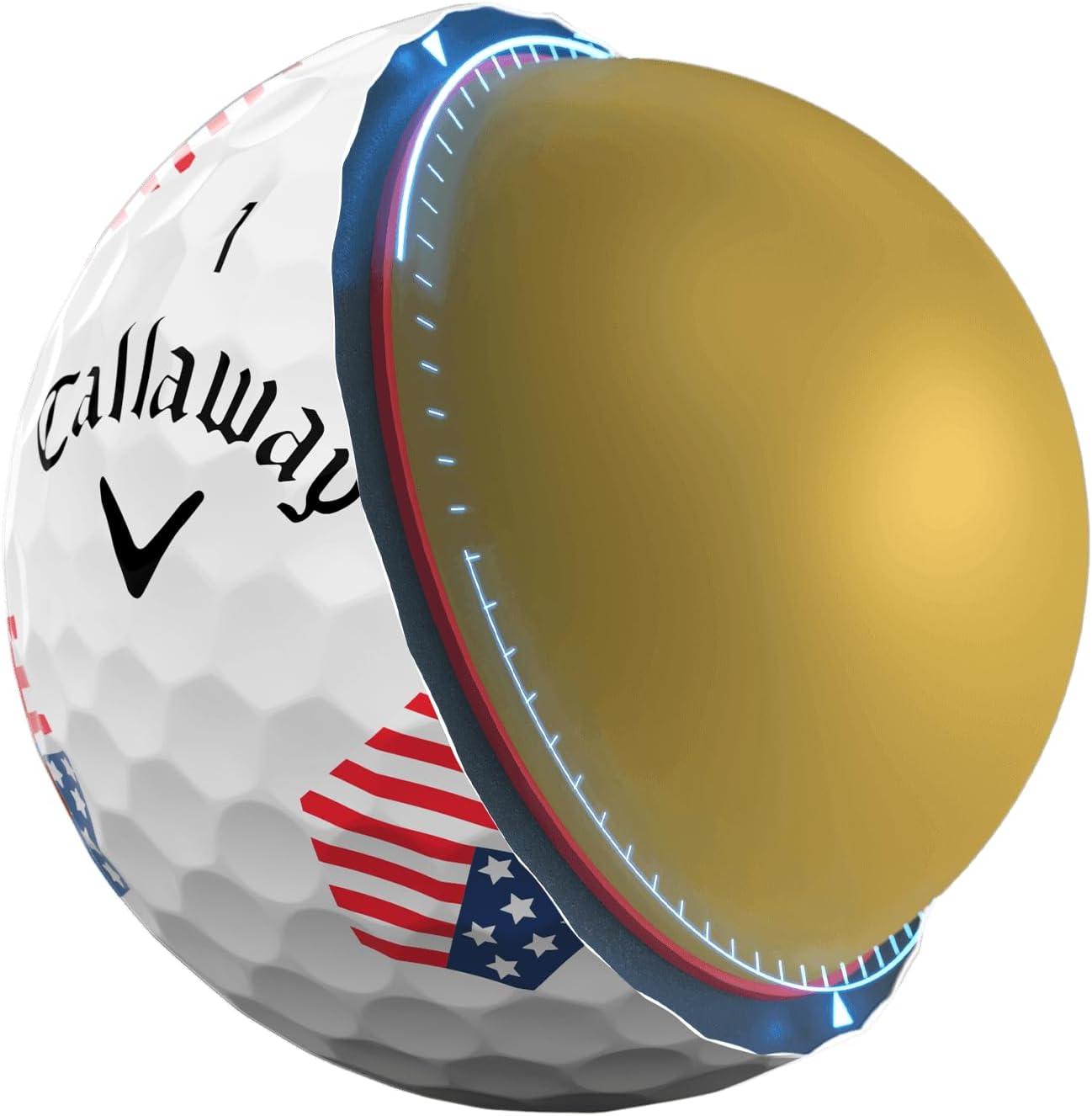 Callaway Chrome Tour Golf Balls: Hyper Fast Core, Triple Track Alignment, Tour Performance