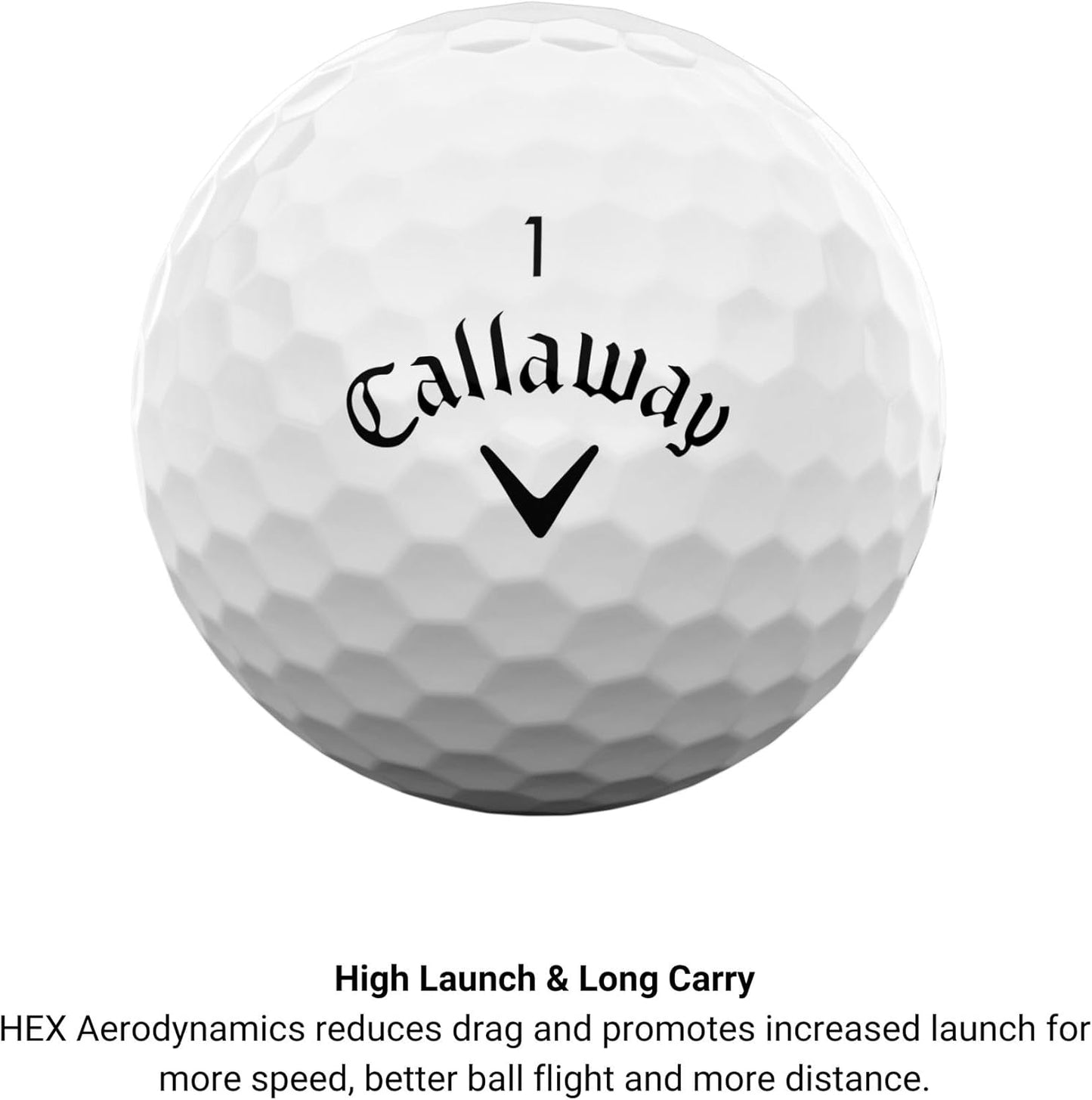 Callaway Warbird Golf Balls: Maximum Distance, High Speed, Enhanced Feel