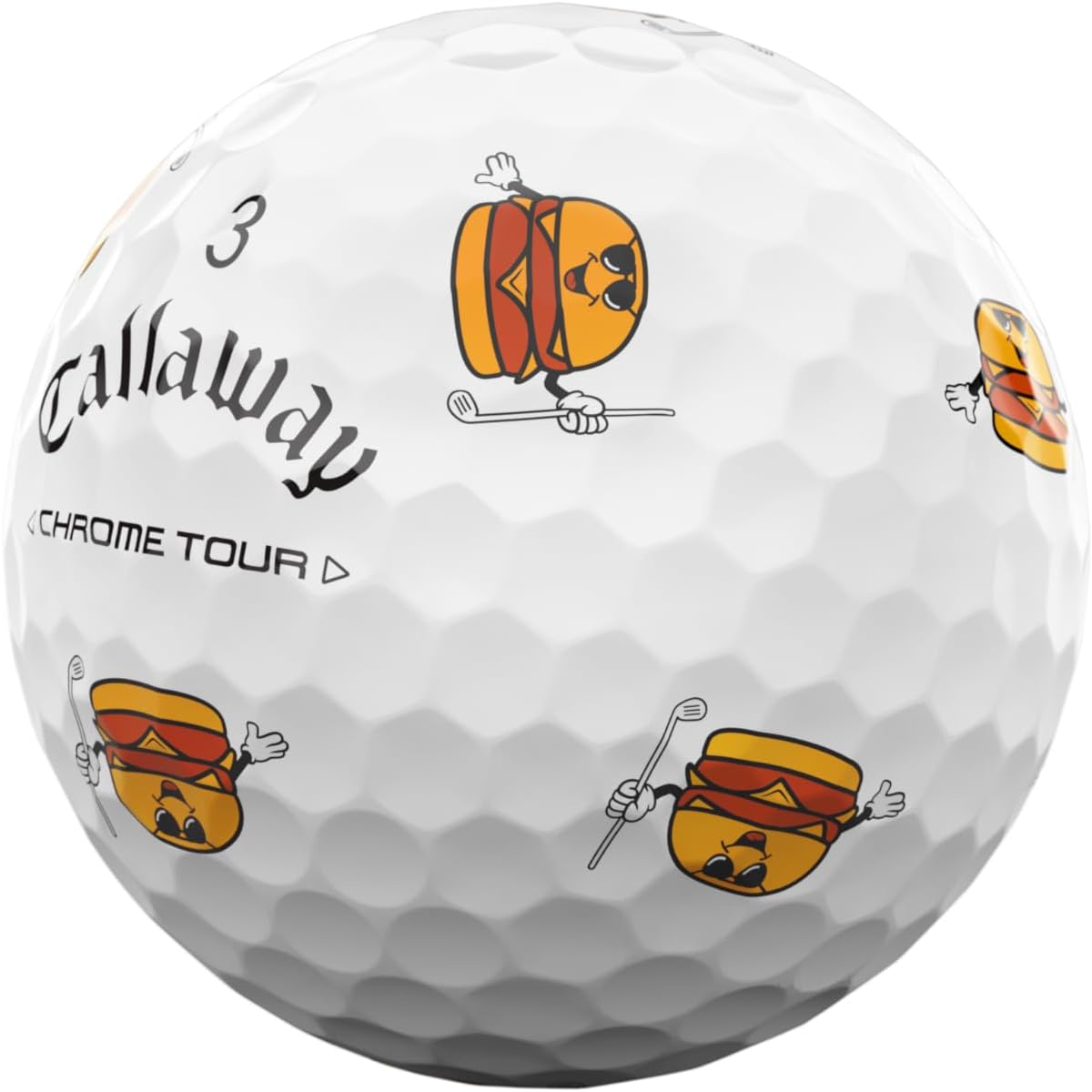 Callaway Chrome Tour Golf Balls: Hyper Fast Core, Triple Track Alignment, Tour Performance