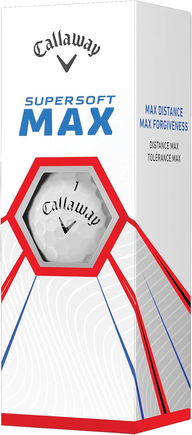 Callaway Supersoft Max Golf Balls - Enhanced Distance, Forgiveness, High Launch