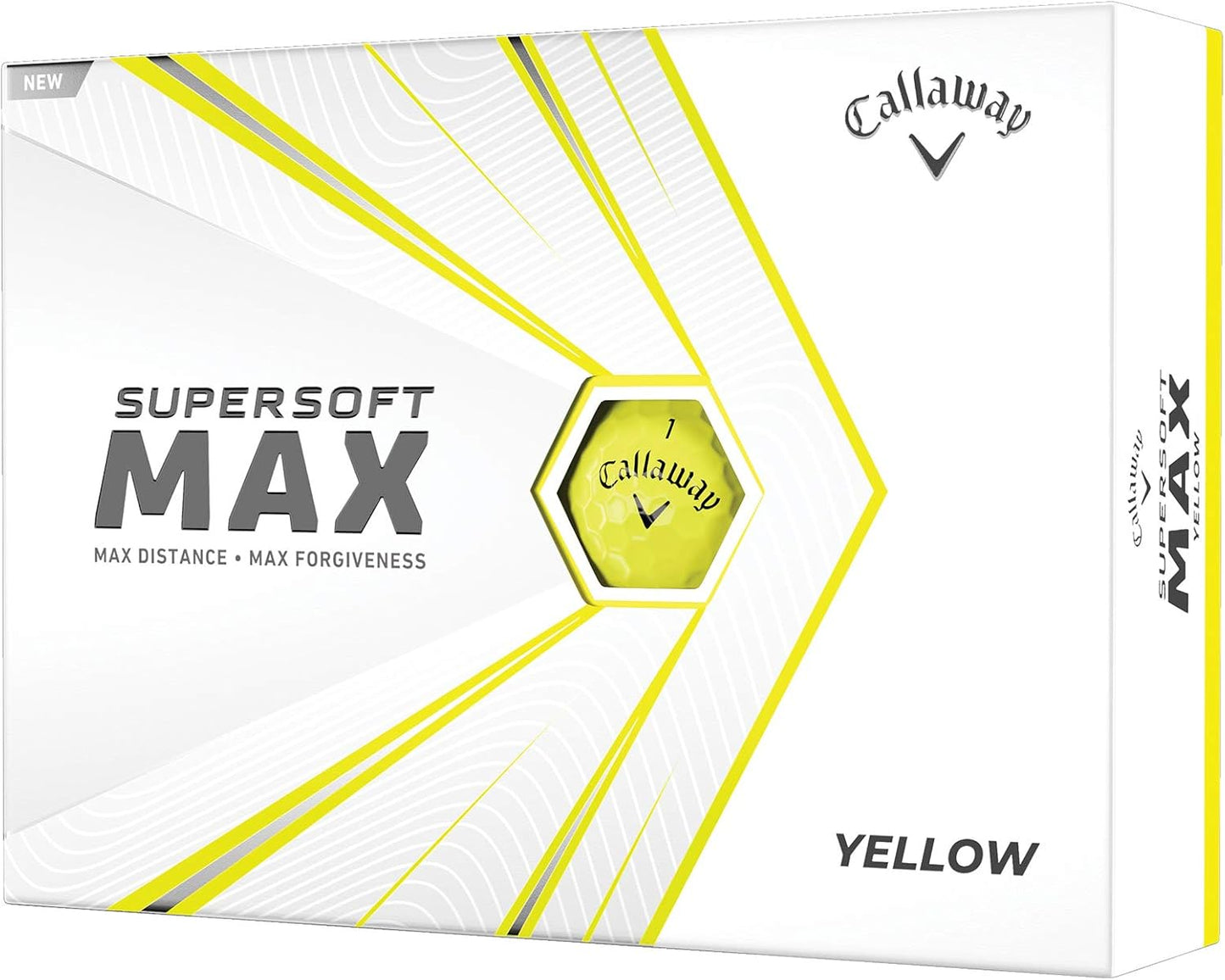 Callaway Supersoft Max Golf Balls - Enhanced Distance, Forgiveness, High Launch