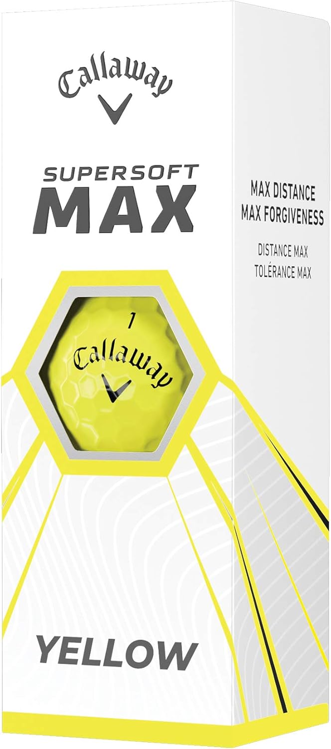 Callaway Supersoft Max Golf Balls - Enhanced Distance, Forgiveness, High Launch