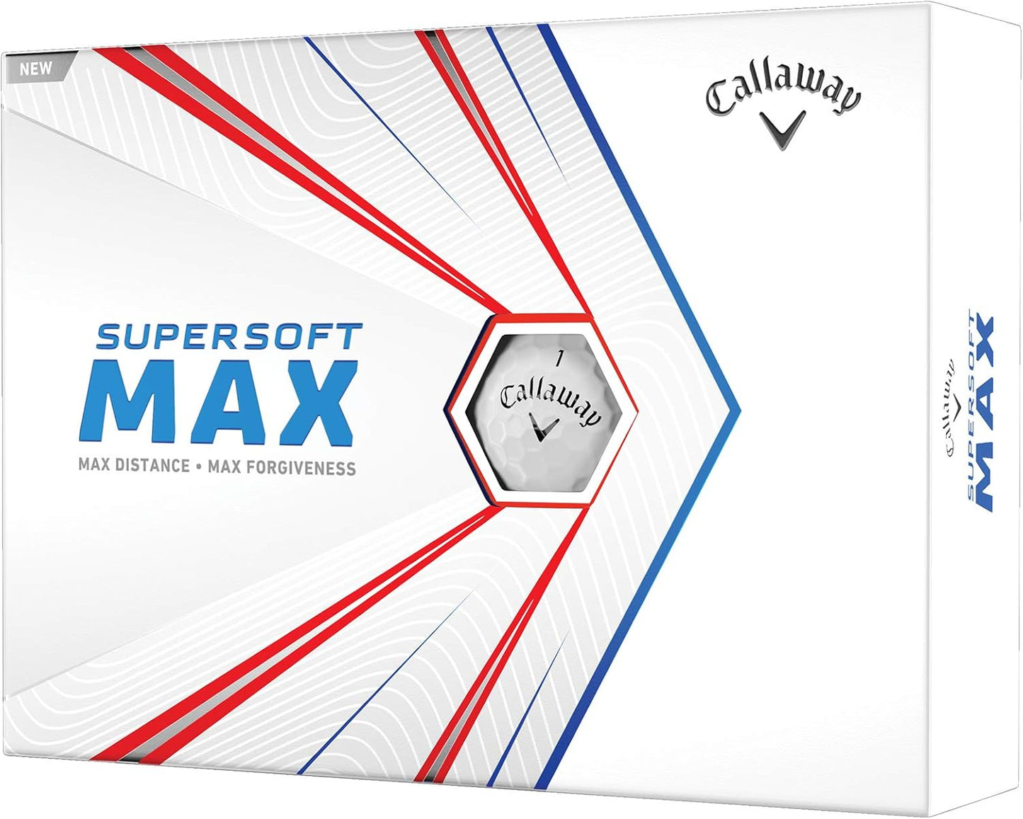 Callaway Supersoft Max Golf Balls - Enhanced Distance, Forgiveness, High Launch