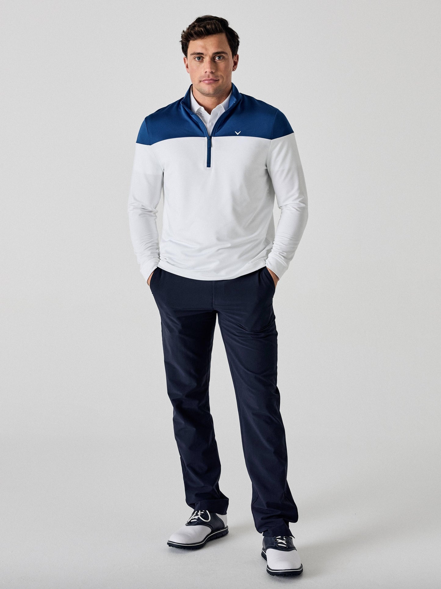 Legacy Collection™ Mens Logo Block 1/4 Zip Golf Sweater