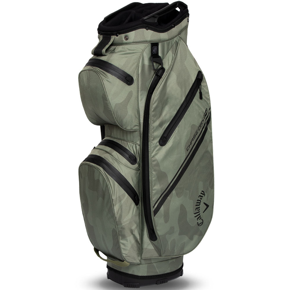 Chase 14 Dry Waterproof Cart Bag - Green Camo