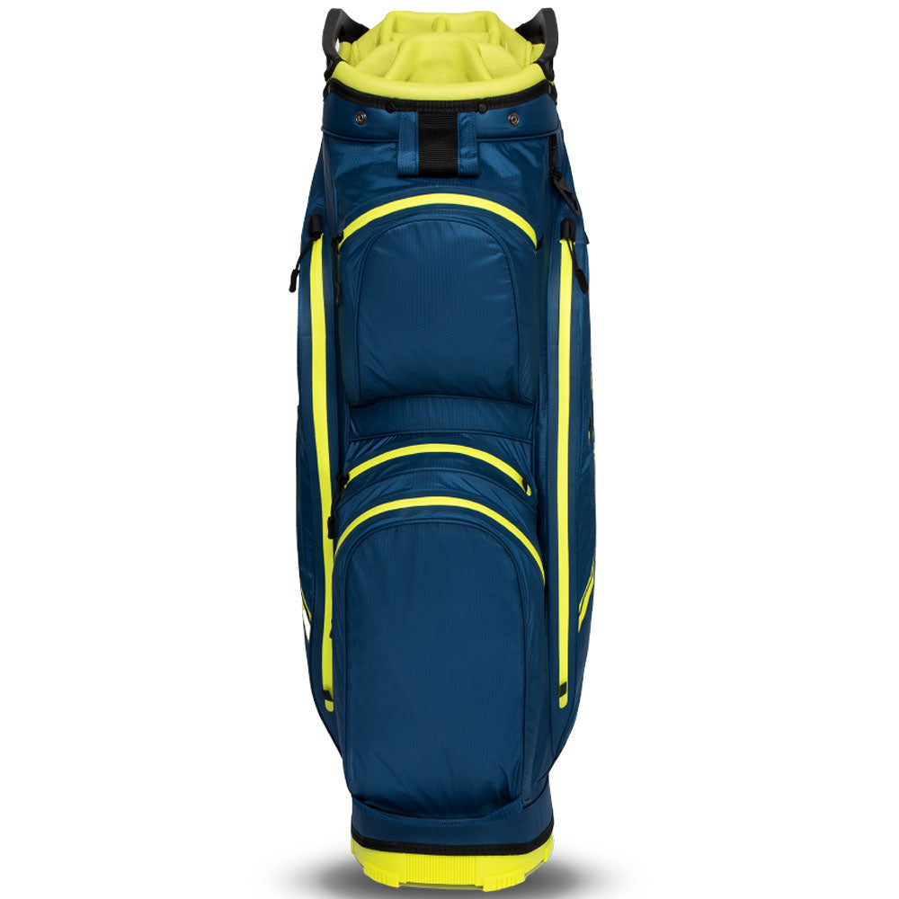 Chase 14 Dry Waterproof Cart Bag - Navy/Florescent Yellow