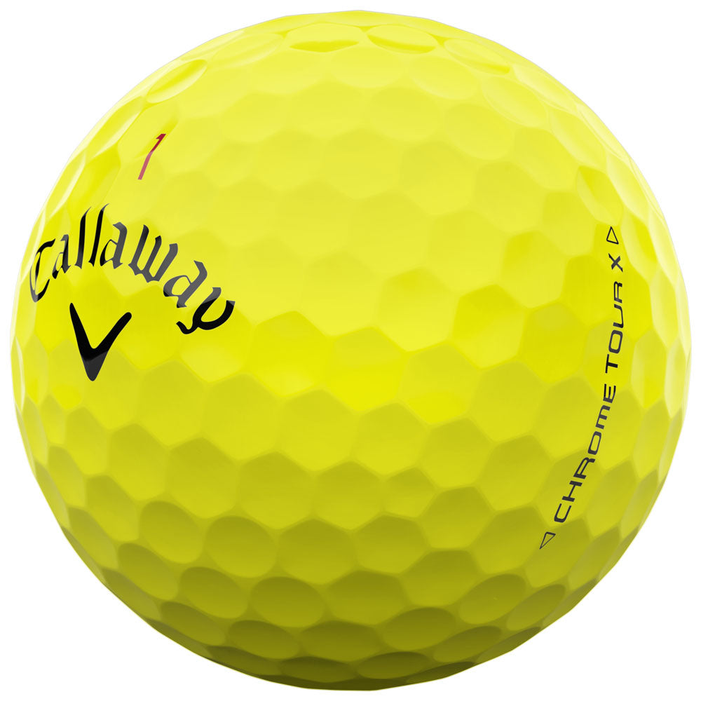 Callaway Chrome Tour X Yellow Golf Balls: Fast Core, Tour Urethane Cover, Incredible Control