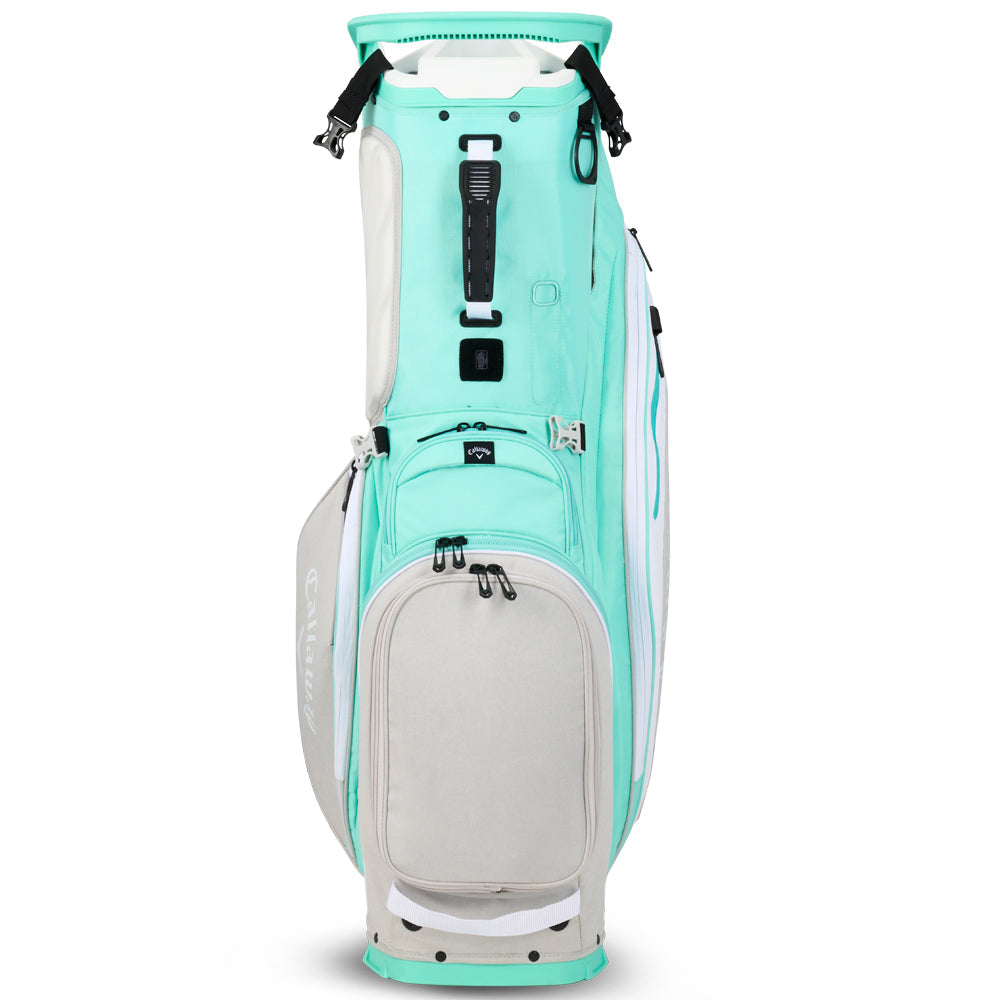 Fairway 14 Stand Bag - Aqua/White/Silver Heather