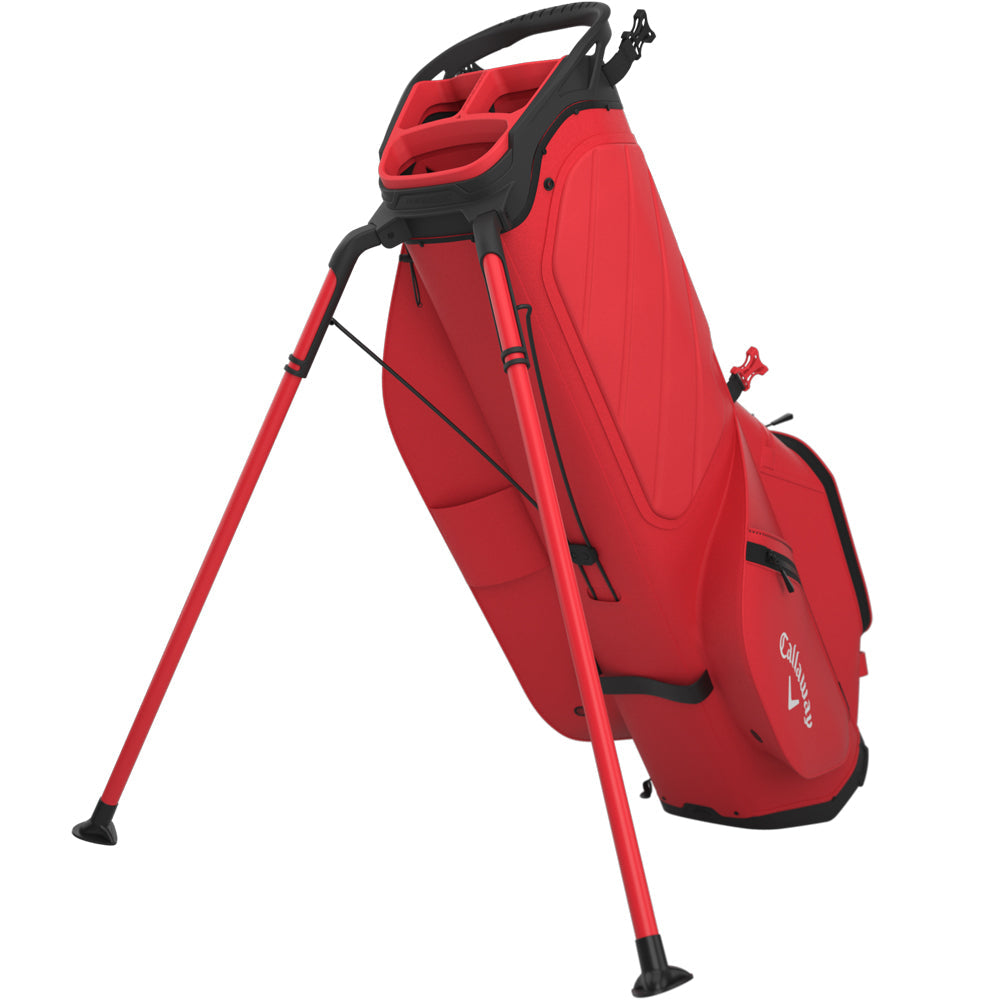 Fairway C Stand Bag - Fire Red/Black/White