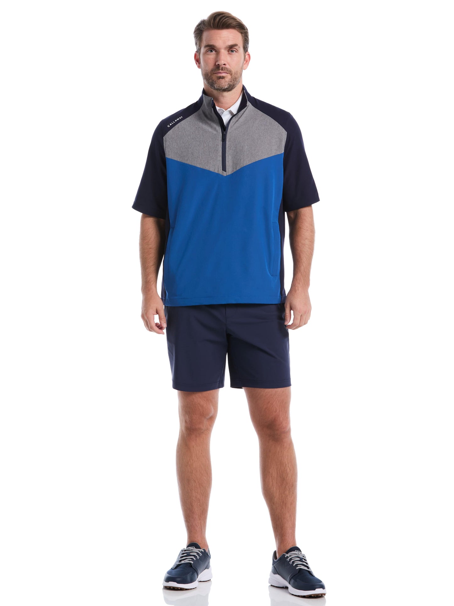 Mens 1/2 Zip Wind Jacket