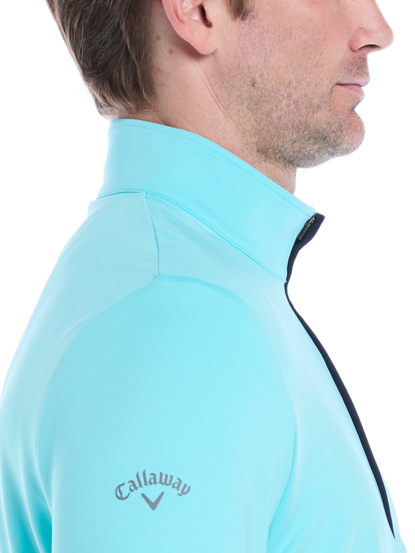 Mens Solid Sun 1/4 Zip Pullover