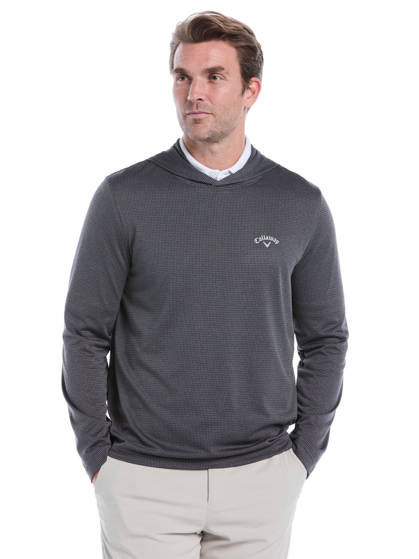 Mens Texture Coastal Hoodie