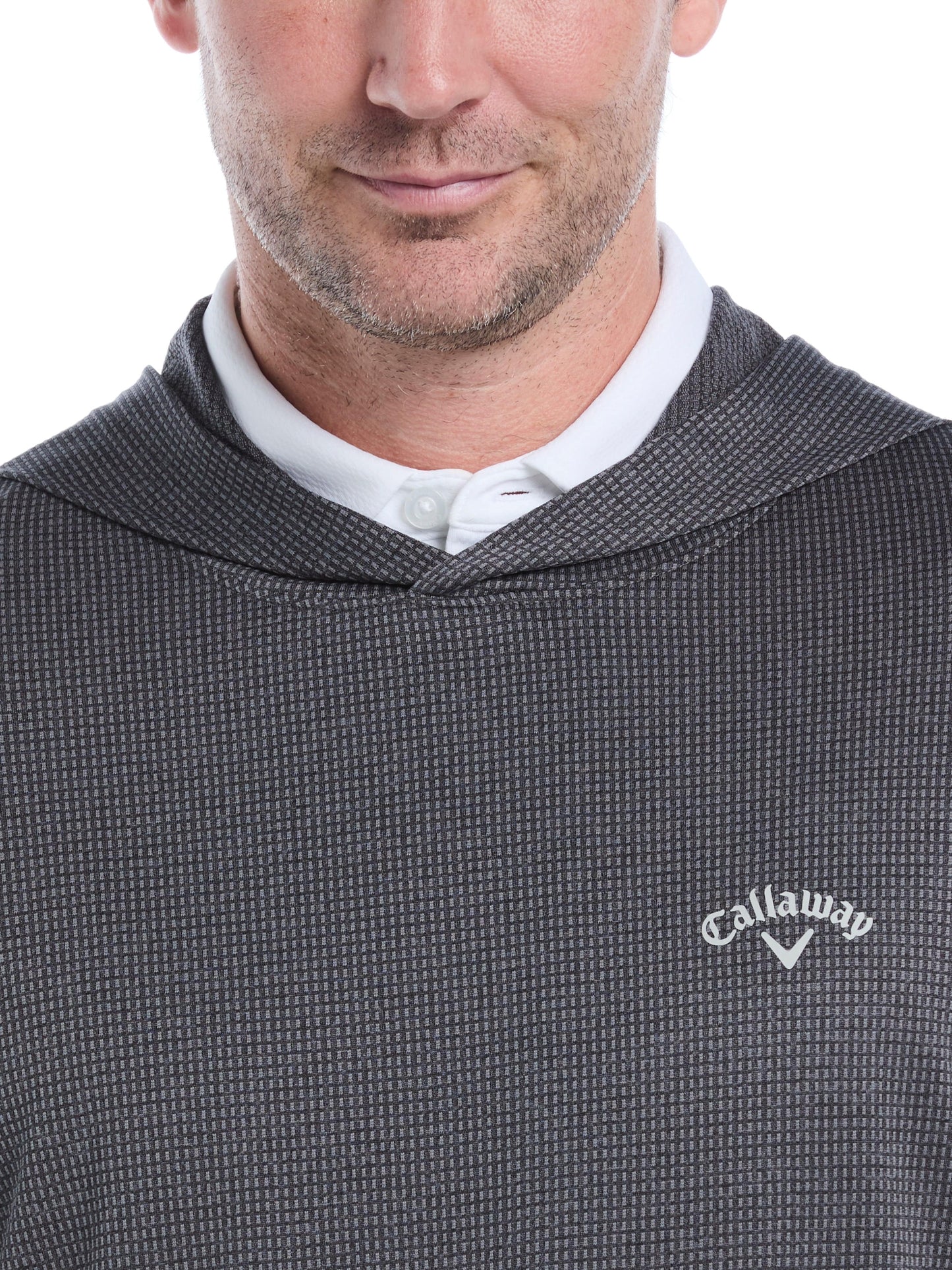 Mens Texture Coastal Hoodie