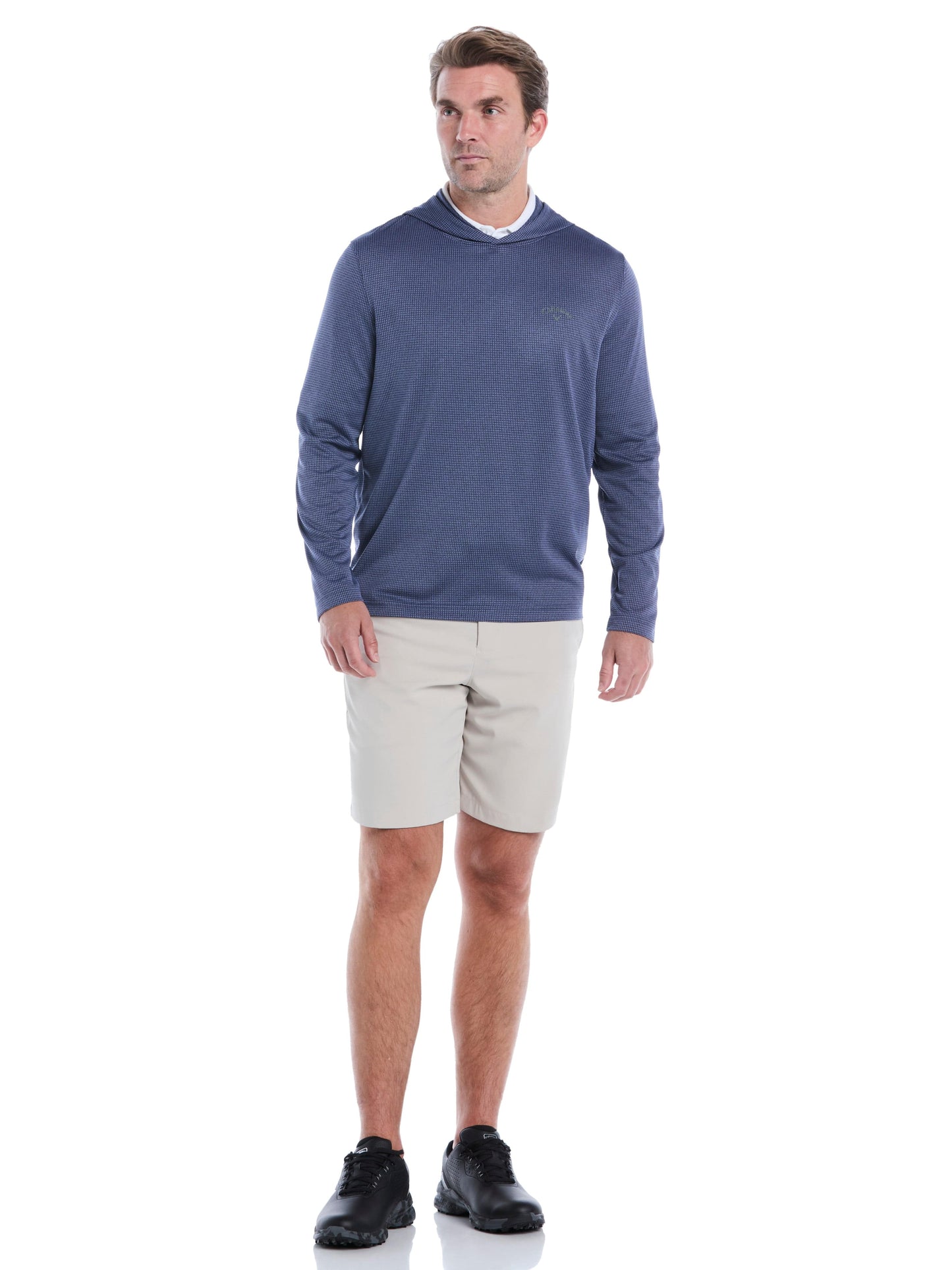 Mens Texture Coastal Hoodie