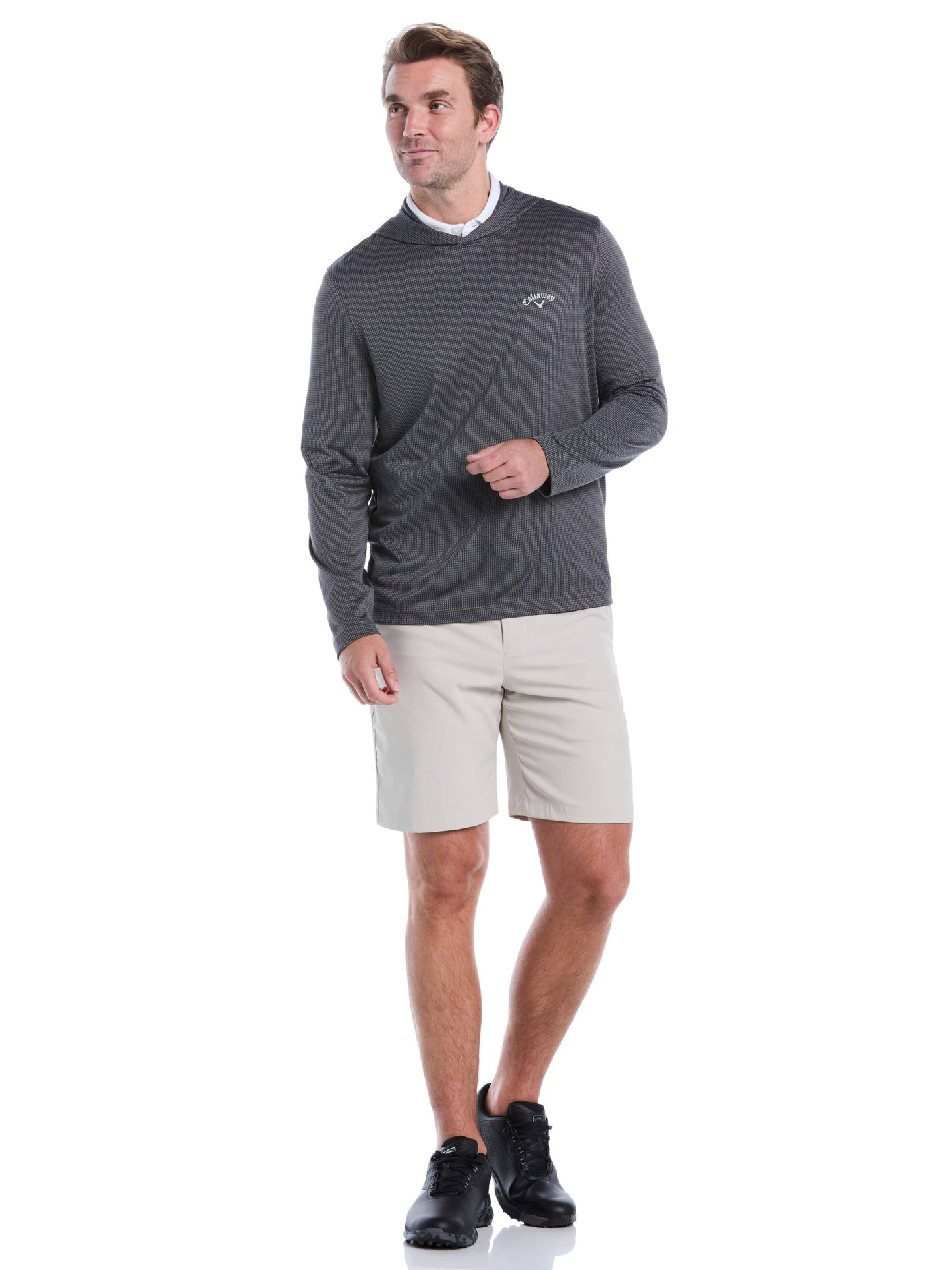 Mens Texture Coastal Hoodie