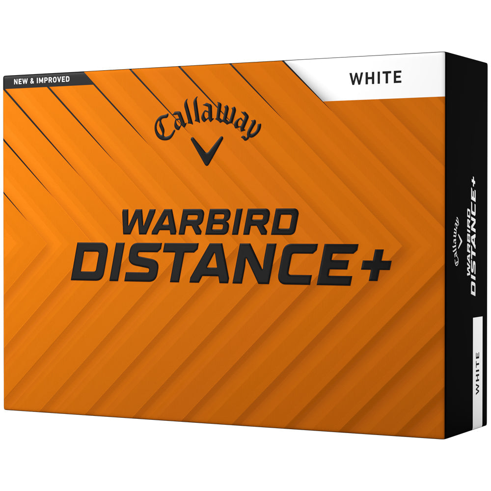 Callaway Warbird Distance+ Golf Balls: Enhanced Speed, High Launch, 12-Pack White