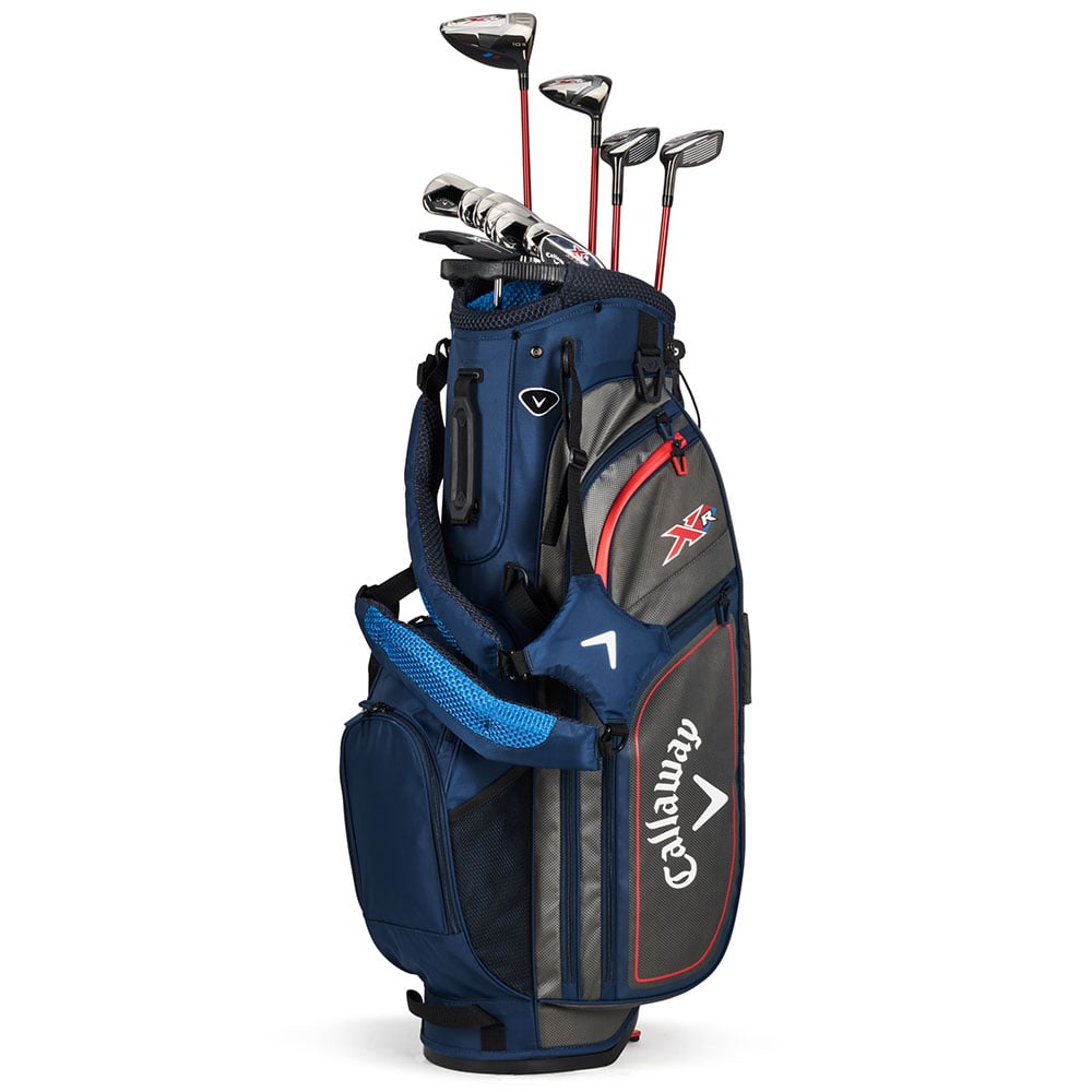 XR 13-Piece Stand Bag Package Set - Navy/Silver - Graphite