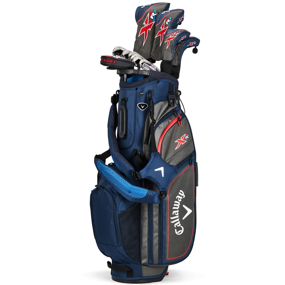 XR 13-Piece Stand Bag Package Set - Navy/Silver - Graphite