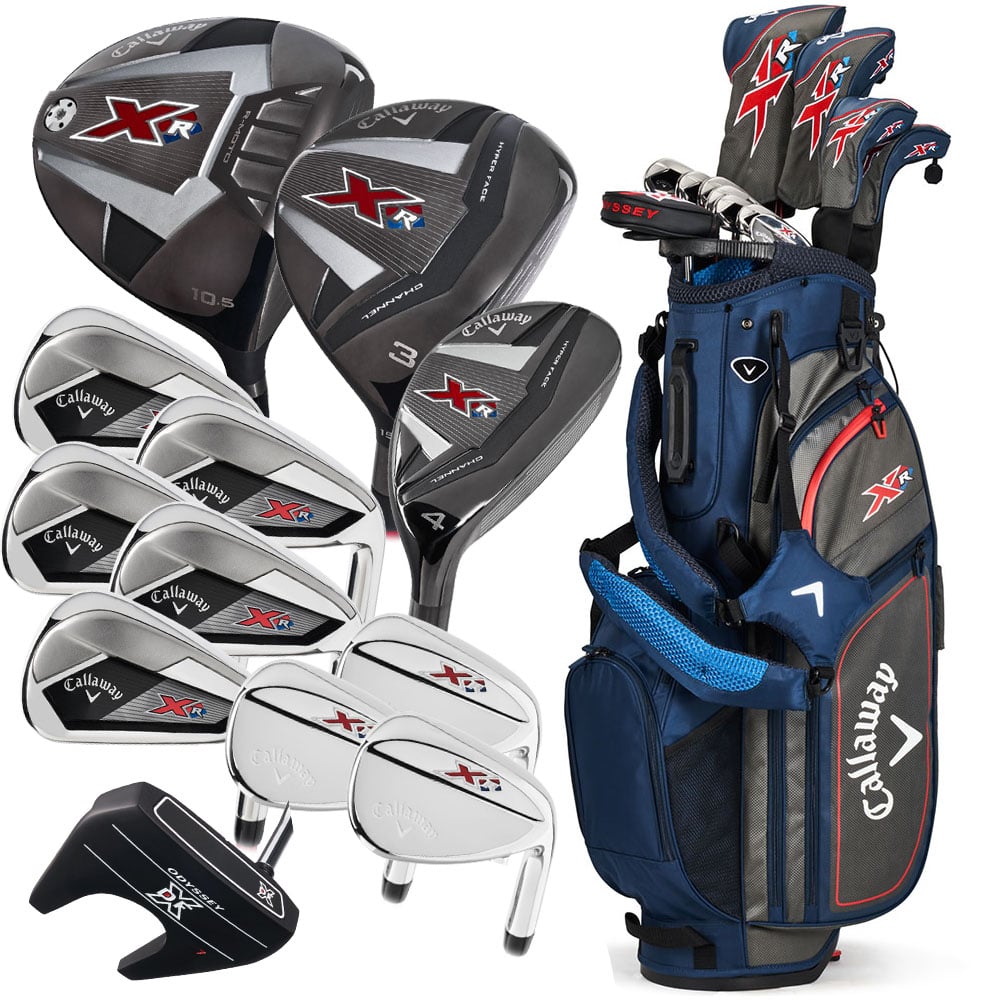 XR 13-Piece Stand Bag Package Set - Navy/Silver - Graphite