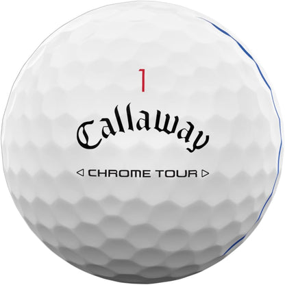 Callaway Chrome Tour Golf Balls: Hyper Fast Core, Triple Track Alignment, Tour Performance