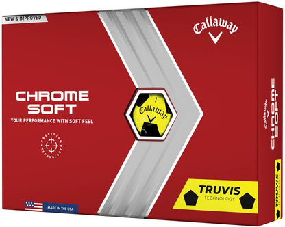 Golf 2022 Chrome Soft Golf Balls (True Track (Red/Blue)
