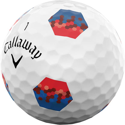 Golf 2022 Chrome Soft Golf Balls (True Track (Red/Blue)