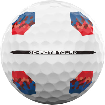 Callaway Chrome Tour Golf Balls: Hyper Fast Core, Triple Track Alignment, Tour Performance