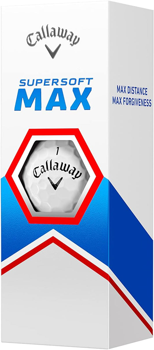 Callaway Supersoft Max Golf Balls - Enhanced Distance, Forgiveness, High Launch