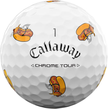Callaway Chrome Tour Golf Balls: Hyper Fast Core, Triple Track Alignment, Tour Performance