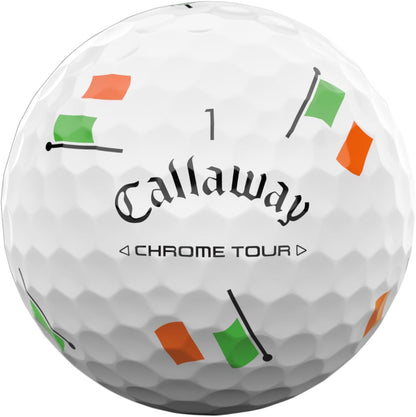 Callaway Chrome Tour Golf Balls: Hyper Fast Core, Triple Track Alignment, Tour Performance