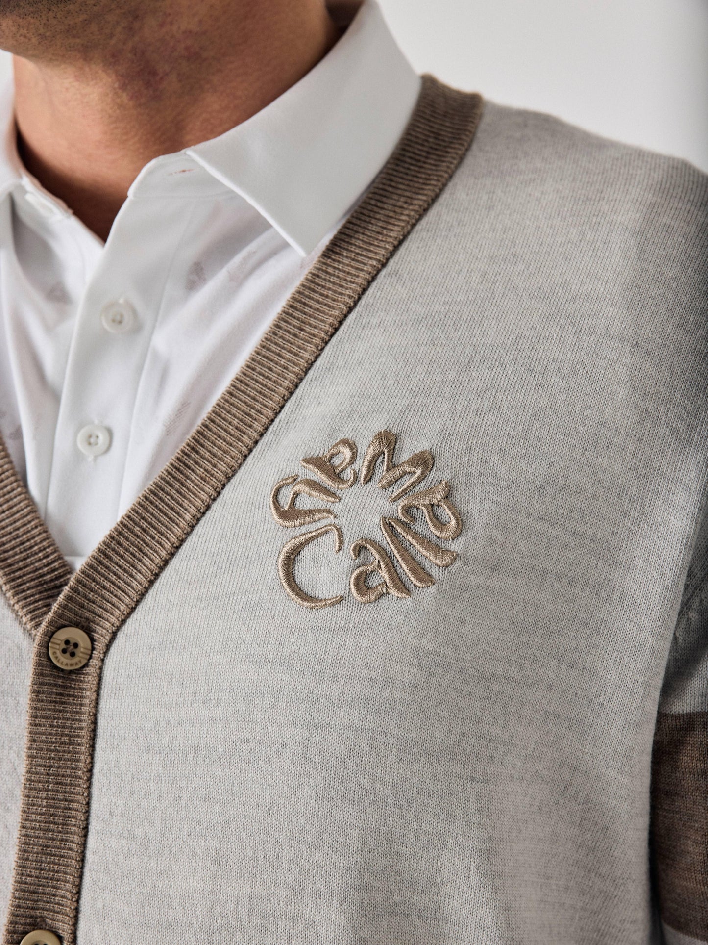 Legacy Collection™ Mens Color Block Golf Cardigan Sweater