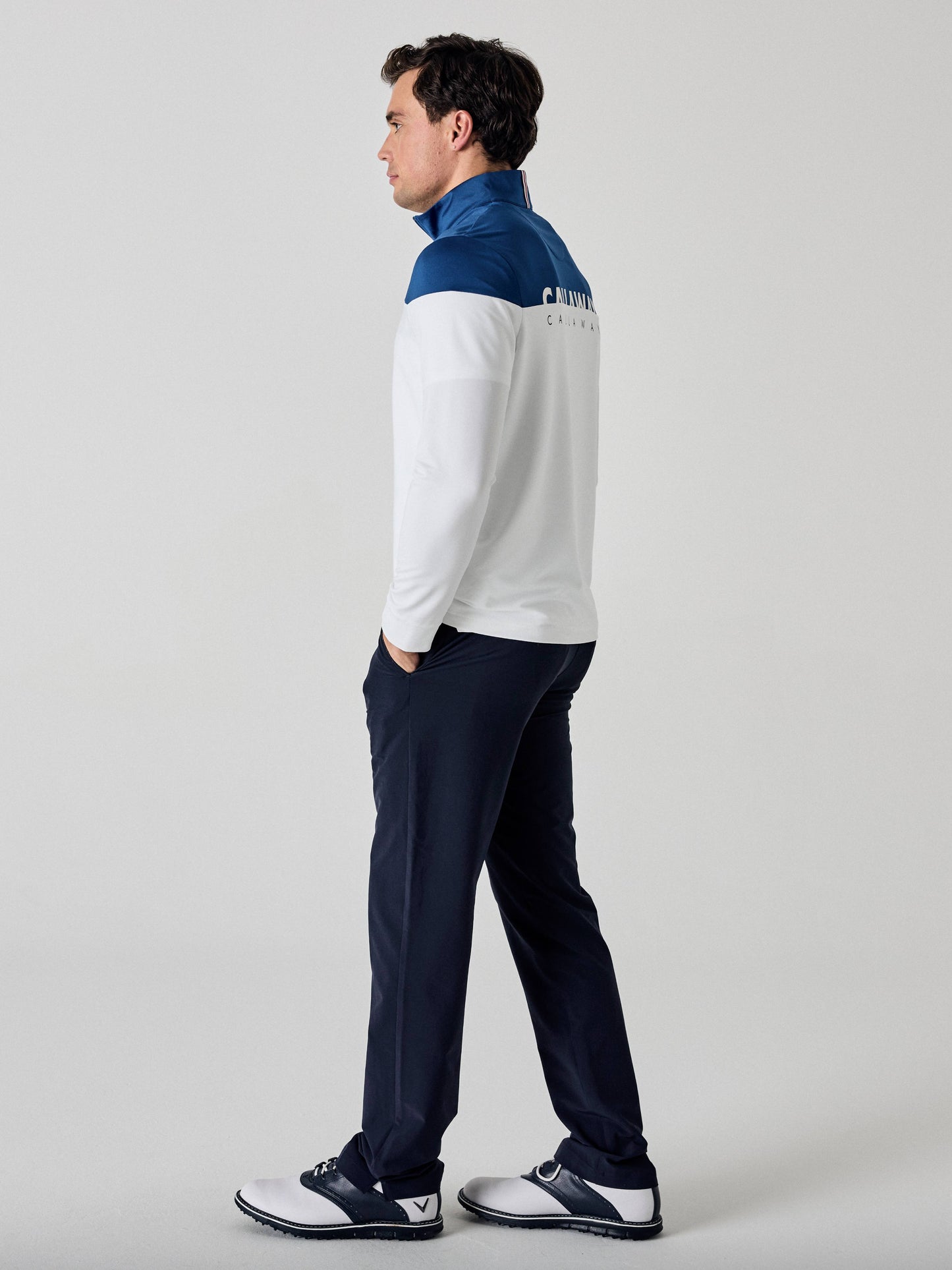 Legacy Collection™ Mens Logo Block 1/4 Zip Golf Sweater