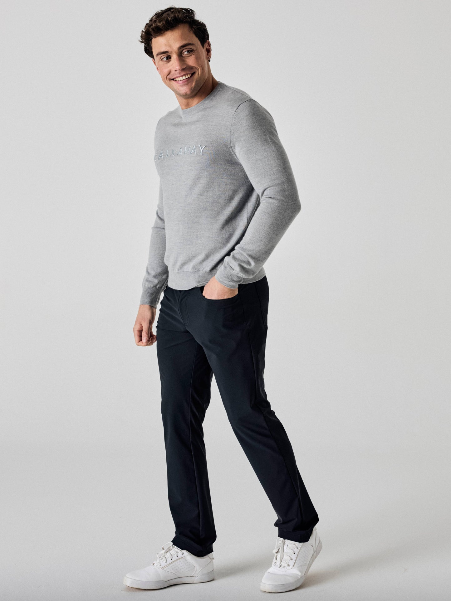 Legacy Collection™ Mens Logo Crew Neck Golf Sweater
