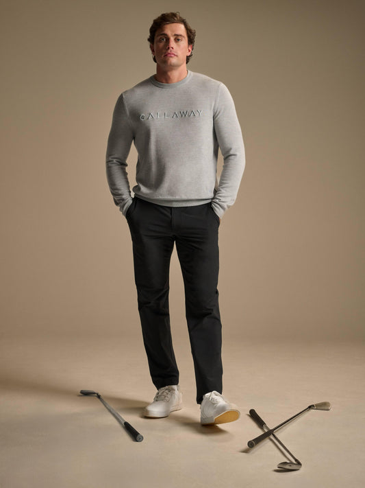 Legacy Collection™ Mens Logo Crew Neck Golf Sweater