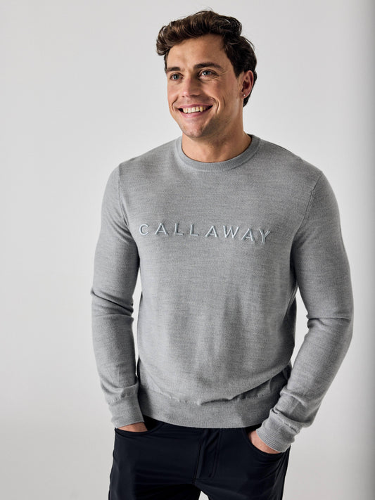 Legacy Collection™ Mens Logo Crew Neck Golf Sweater