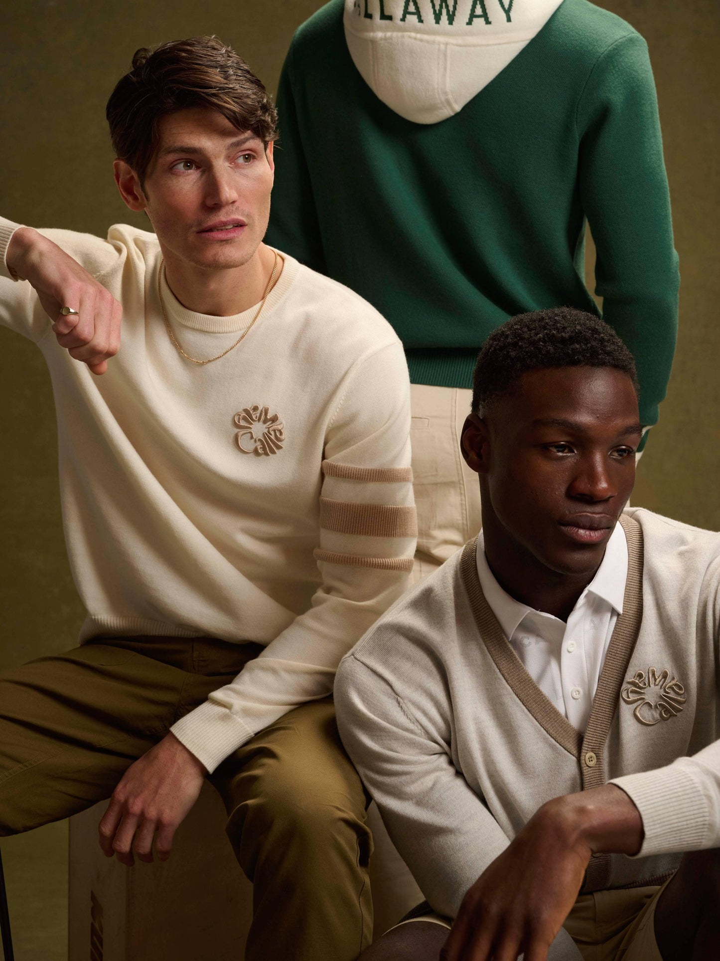 Legacy Collection™ Mens Triple Track Crew Neck Golf Sweater