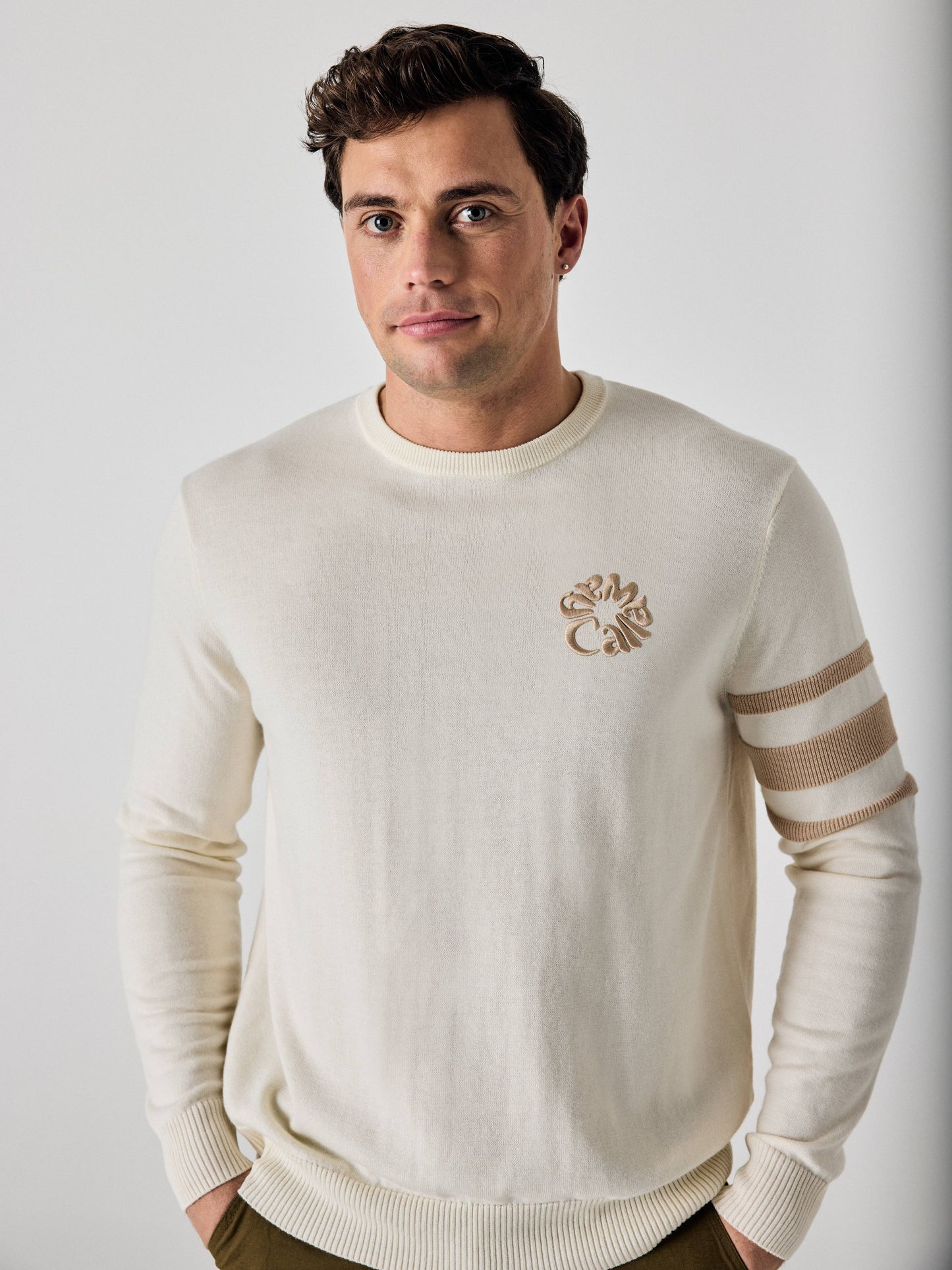 Legacy Collection™ Mens Triple Track Crew Neck Golf Sweater