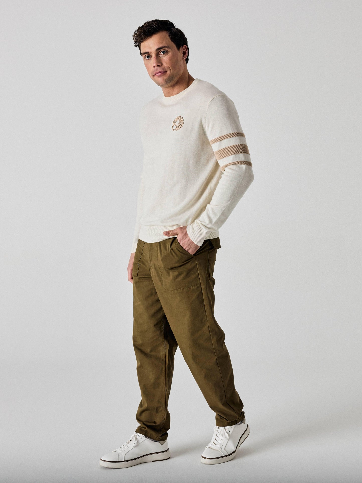Legacy Collection™ Mens Triple Track Crew Neck Golf Sweater