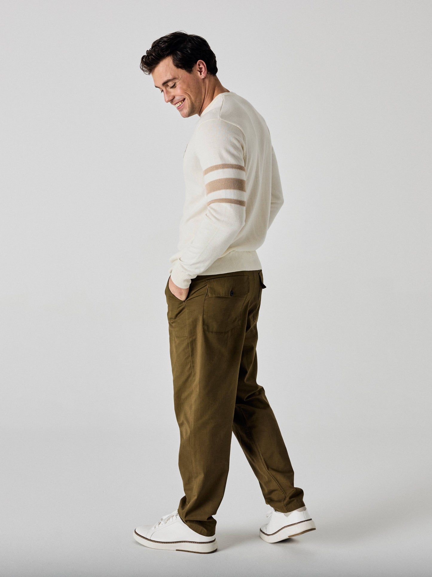 Legacy Collection™ Mens Triple Track Crew Neck Golf Sweater