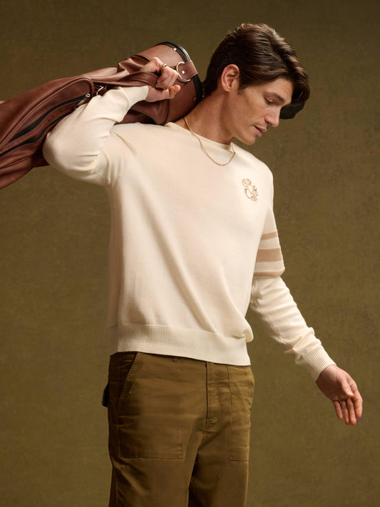 Legacy Collection™ Mens Triple Track Crew Neck Golf Sweater