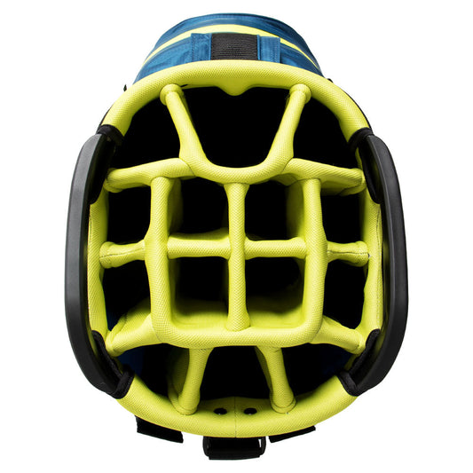 Chase 14 Dry Waterproof Cart Bag - Navy/Florescent Yellow