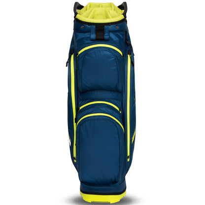 Chase 14 Dry Waterproof Cart Bag - Navy/Florescent Yellow