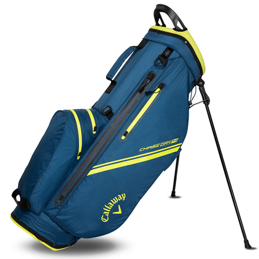 Chase 14 Dry Waterproof Stand Bag - Navy/Florescent Yellow