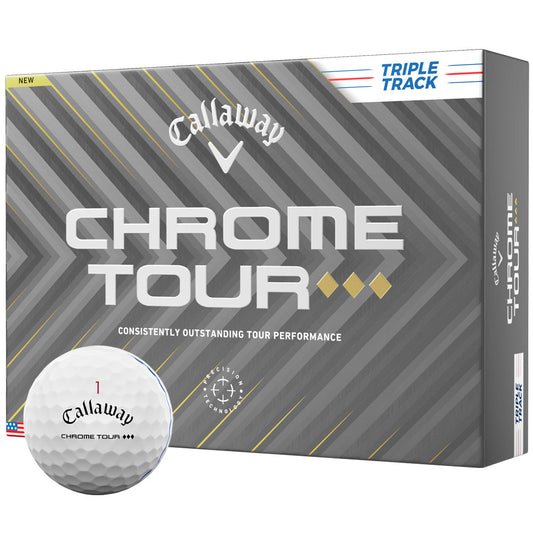 Callaway Chrome Tour TD Golf Balls: Precision Alignment, Speed, Control, 12-Pack