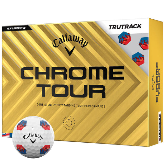Callaway Chrome Tour TruTrack Golf Balls: Precision, Speed, and Control (12-Pack)