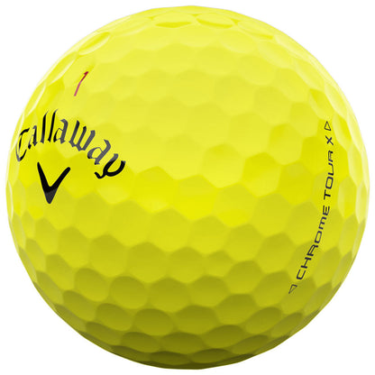 Callaway Chrome Tour X Yellow Golf Balls: Fast Core, Tour Urethane Cover, Incredible Control
